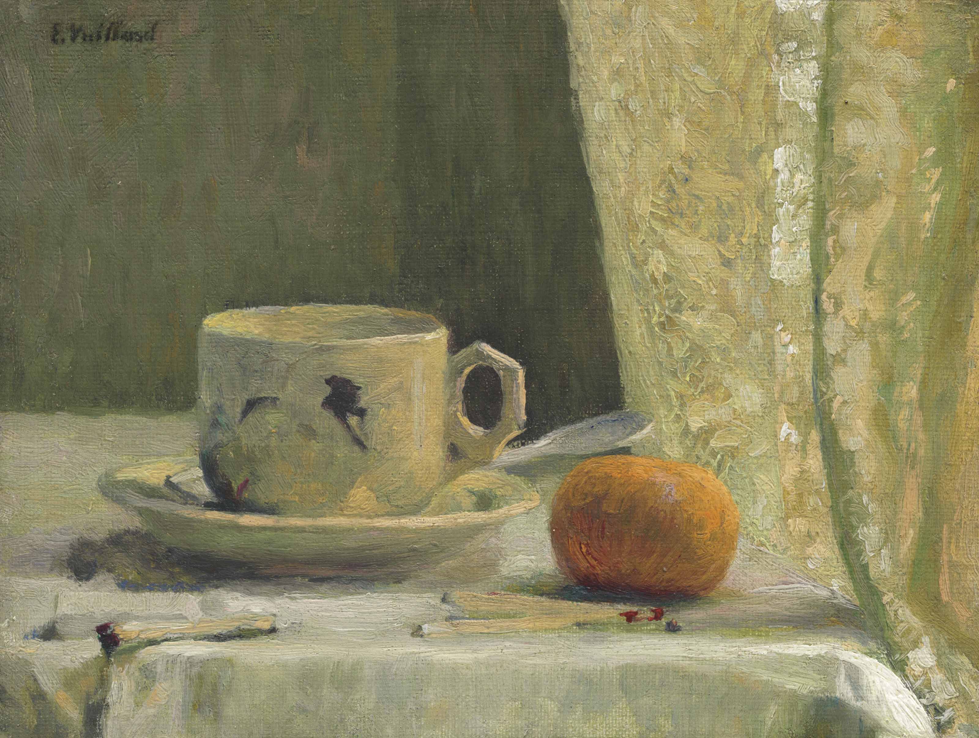 Tasse et mandarine - Édouard Vuillard