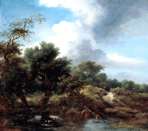 L'étang - Jean-Honoré Fragonard