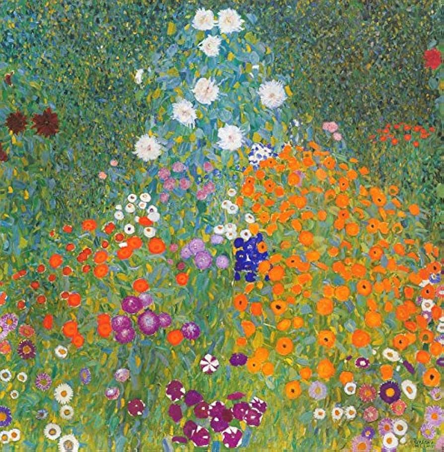 Blomsterhave - Gustav Klimt