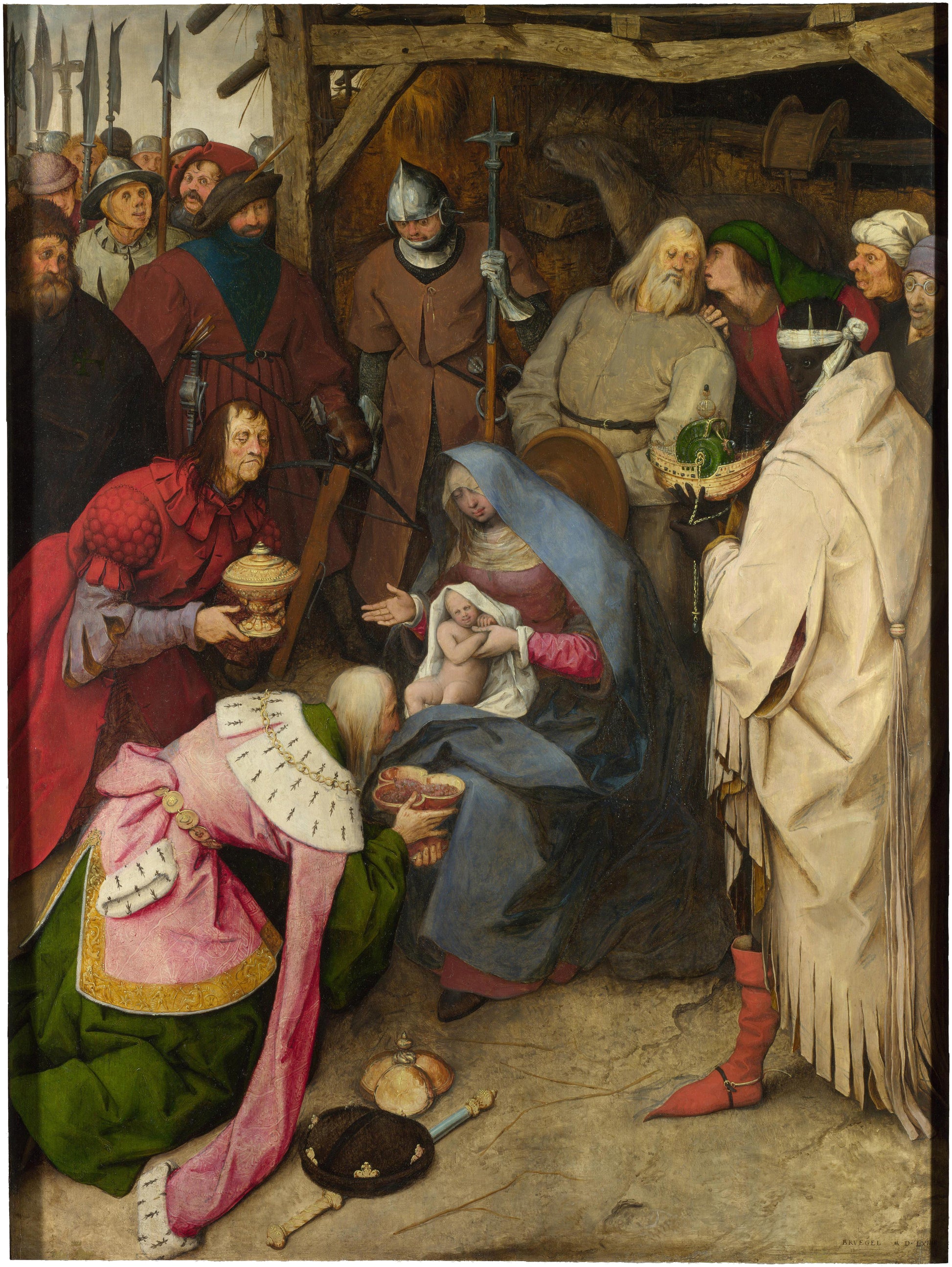 De hellige tre kongers tilbedelse - Pieter Brueghel den Ældre