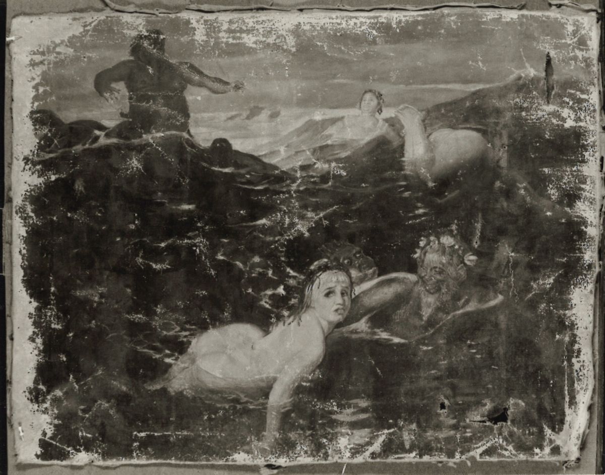 Jouer dans les vagues (1900) - Arnold Böcklin
