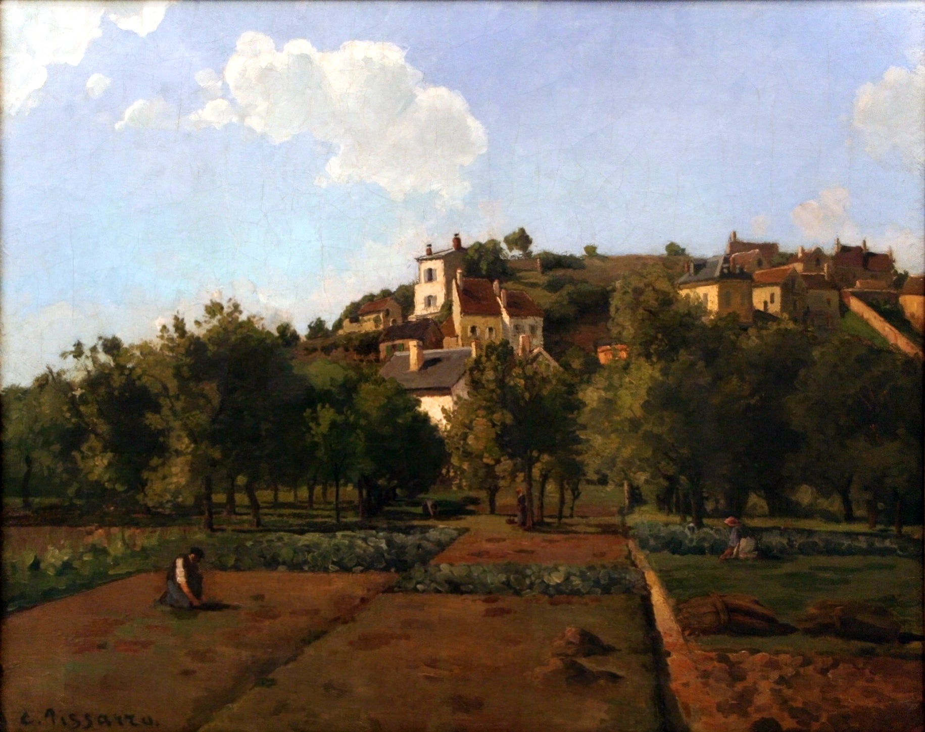 Reproduction du tableau « Le jardin de Maubuisson, Pontoise - Camille Pissarro » par Alpha Reproduction en peinture à l’huile