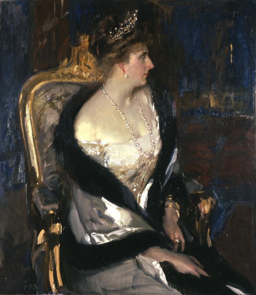 Reproduction du tableau « Victoria Eugénie, reine d'Espagne - Joaquín Sorolla » par Alpha Reproduction en peinture à l’huile