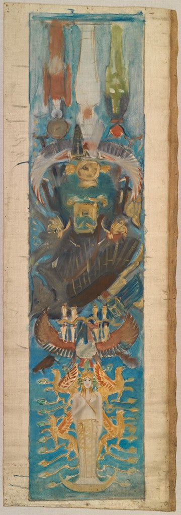 Reproduction du tableau « Étude pour « Dieux païens », Bibliothèque publique de Boston - John Singer Sargent » par Alpha Reproduction en peinture à l’huile