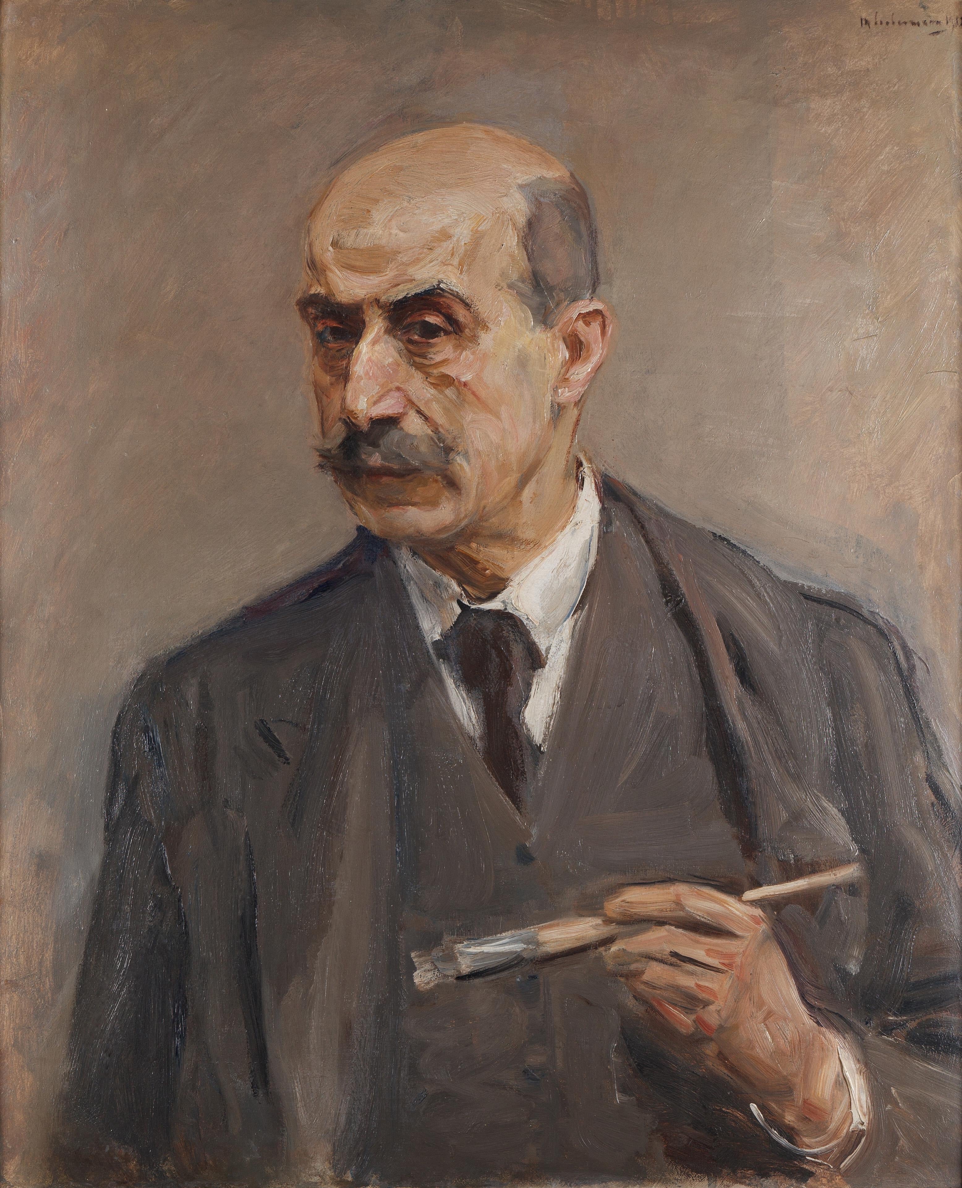 Selvportræt med pensel - Max Liebermann