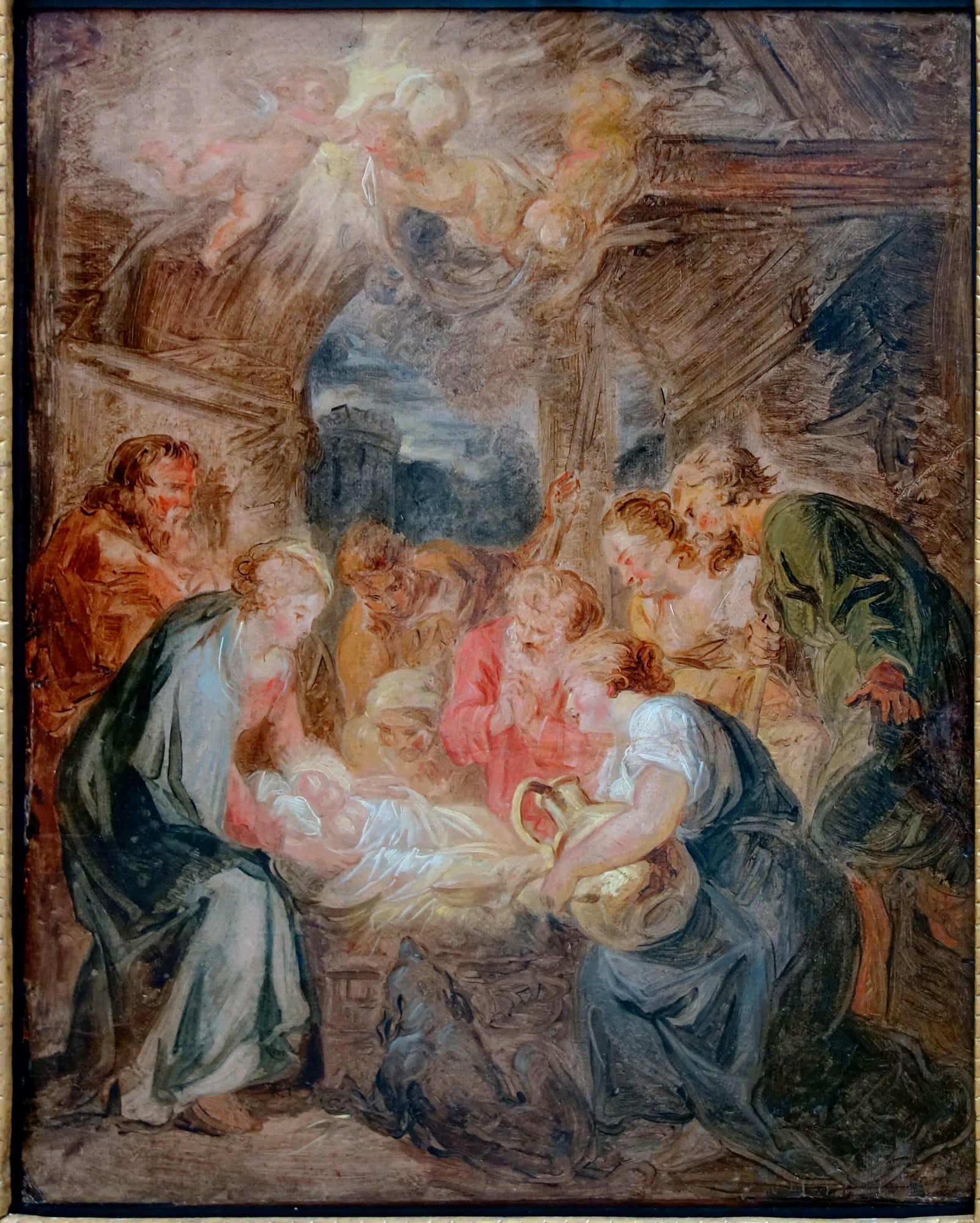 L'Adoration des bergers - Jean-Honoré Fragonard