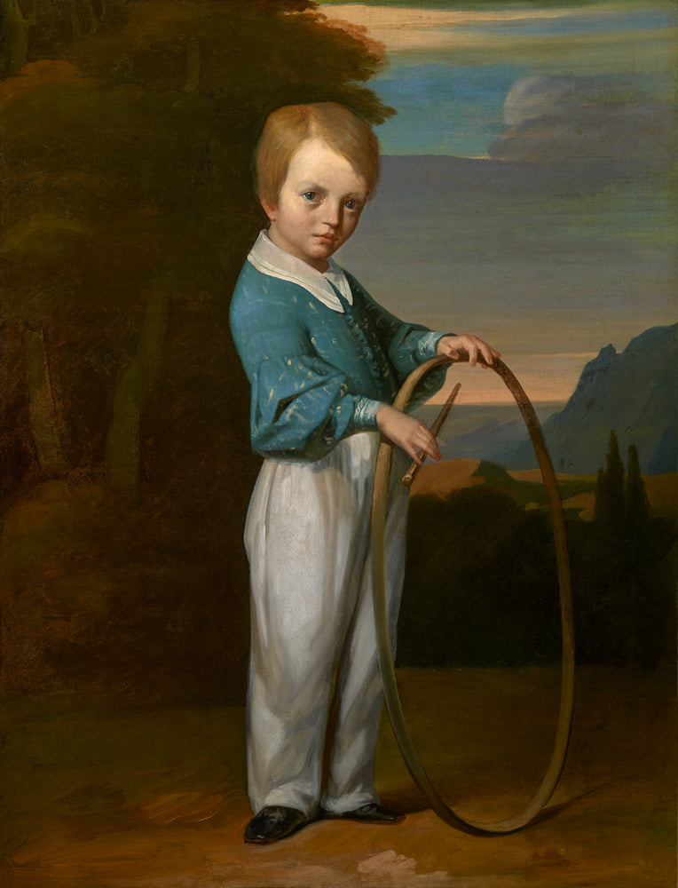 Enfant au cerceau (Jules Vallemont) - Jean-François Millet