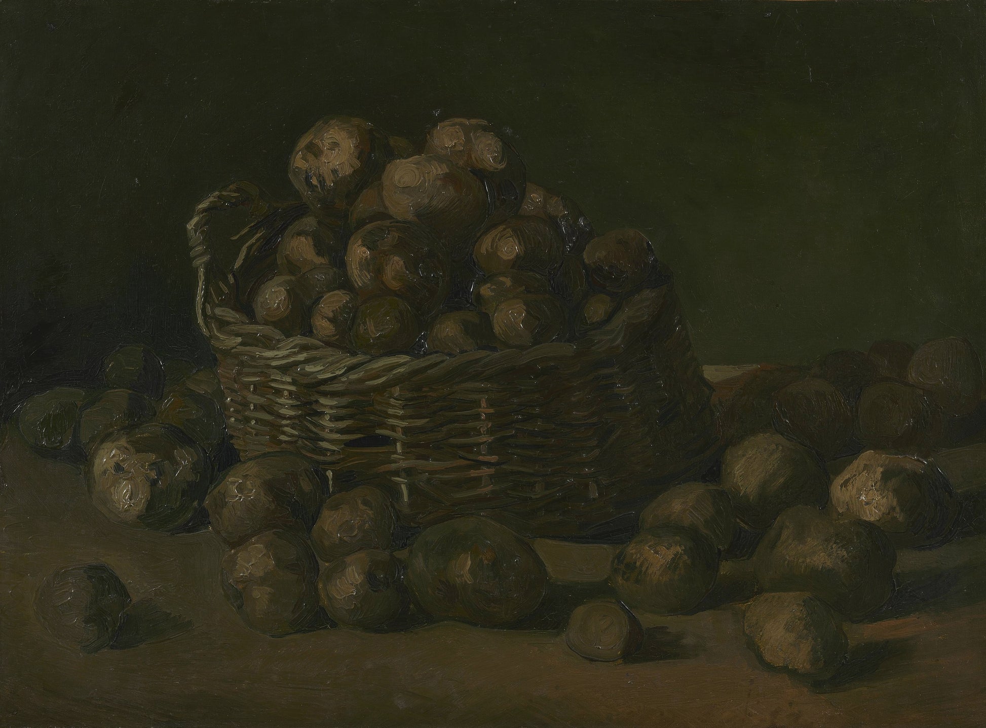 Stilleben med en kurv kartofler - Vincent van Gogh