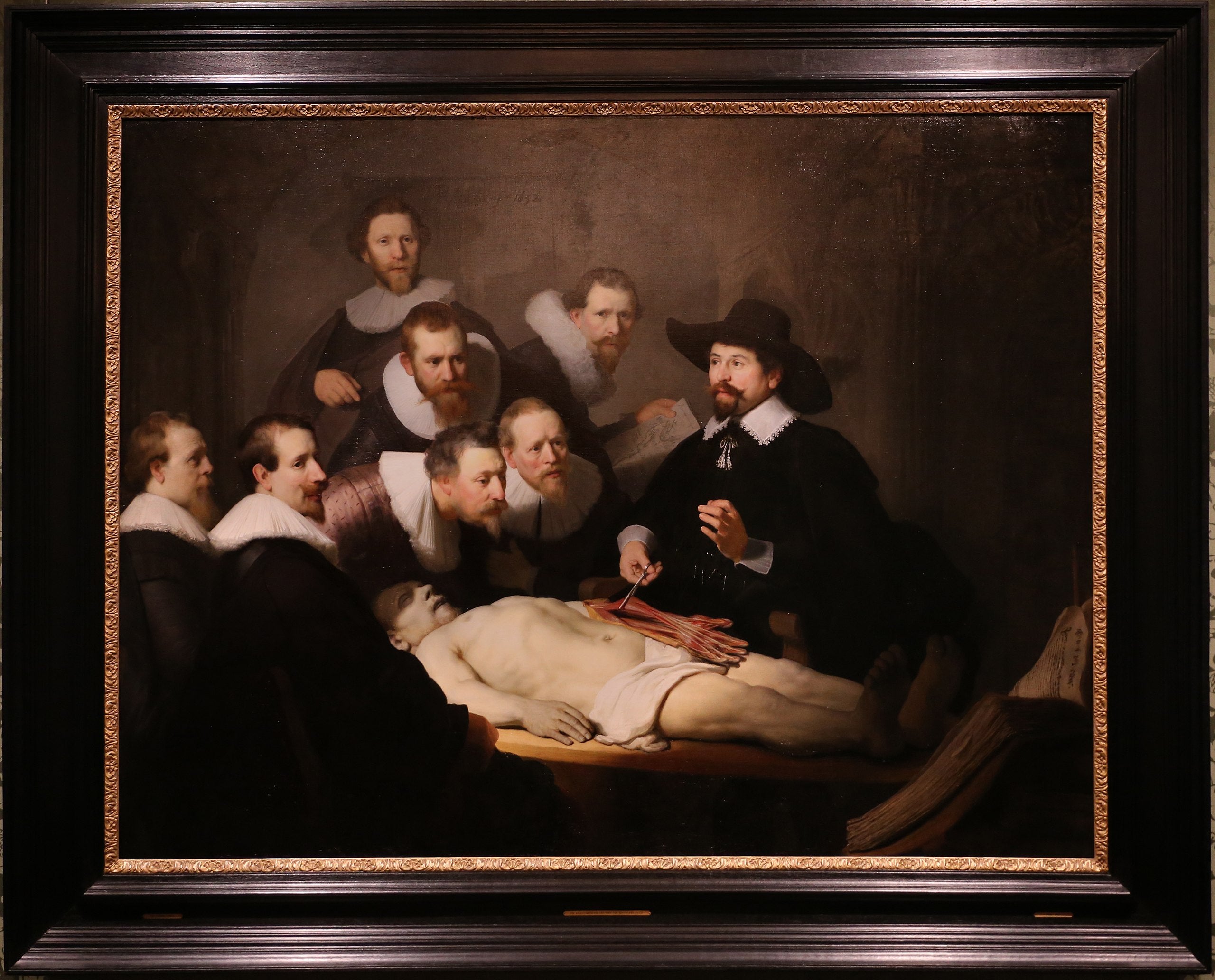 Læren om anatomi af doktor Tulp - Rembrandt
