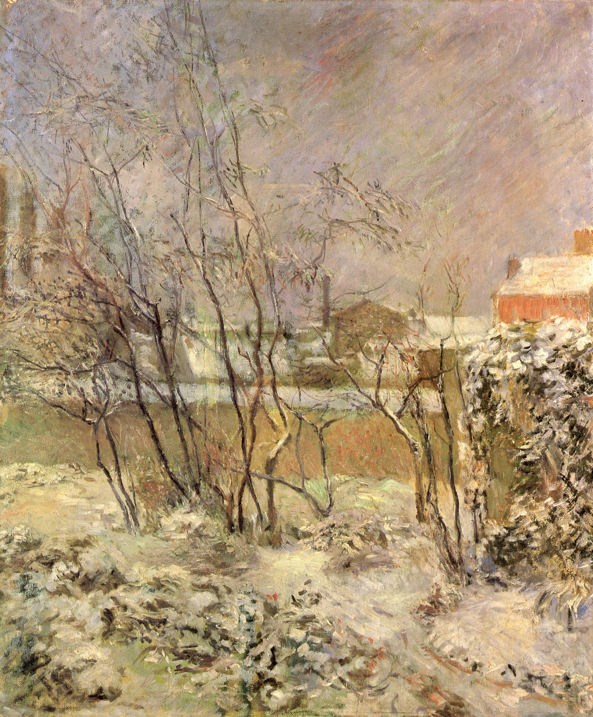 Sne på Carcelgade - Paul Gauguin