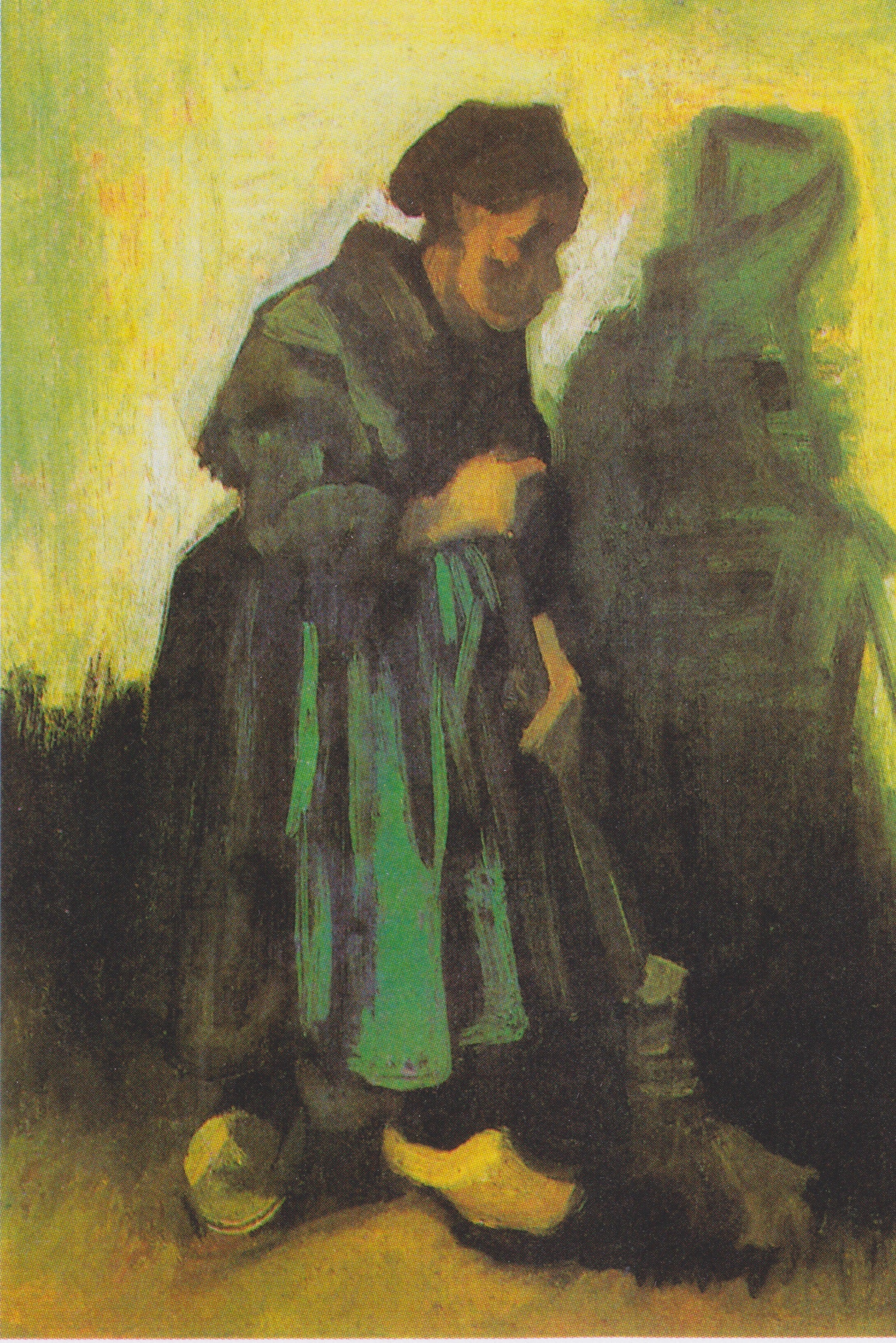 Reproduction du tableau « Femme avec un balai - Vincent van Gogh » par Alpha Reproduction en peinture à l’huile
