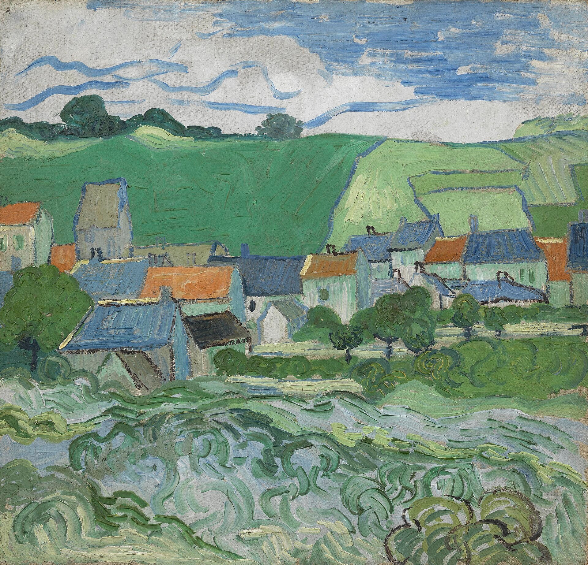 Udsigt over Auvers - Vincent van Gogh