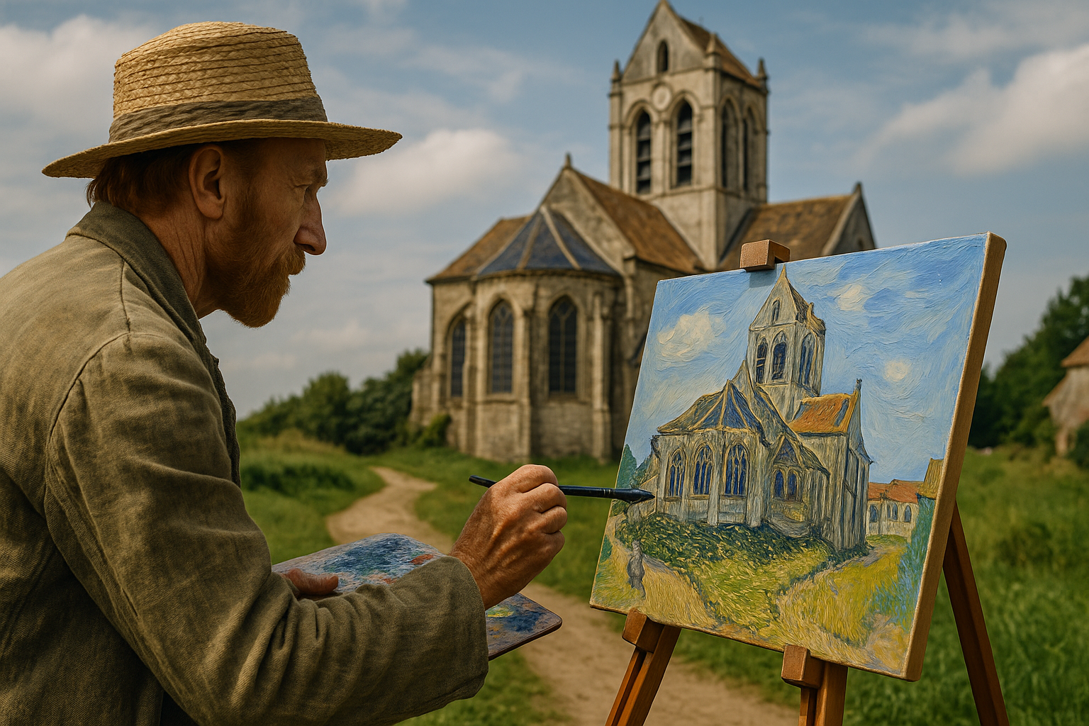 Van Goghs kirke i Auvers: Teknisk og historisk analyse af maleriet