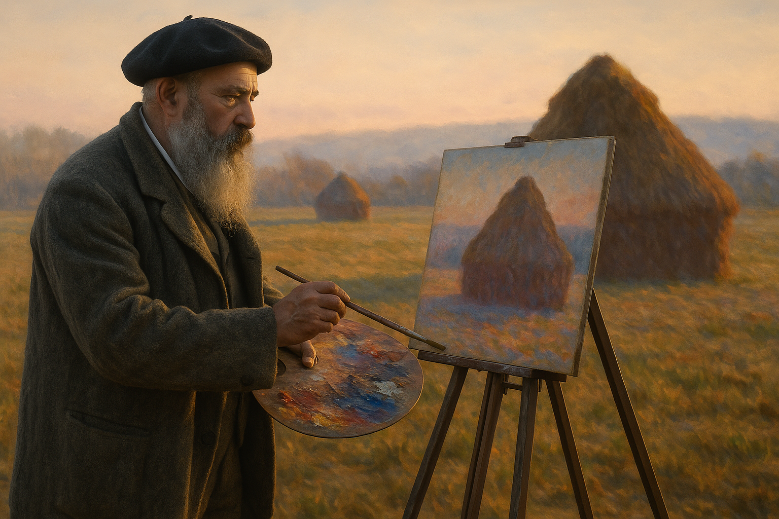Hvorfor Monets Høstak-serie stadig bevæger