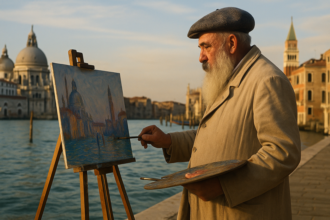 Claude Monet à Venise, palais, canaux et ciels changeants