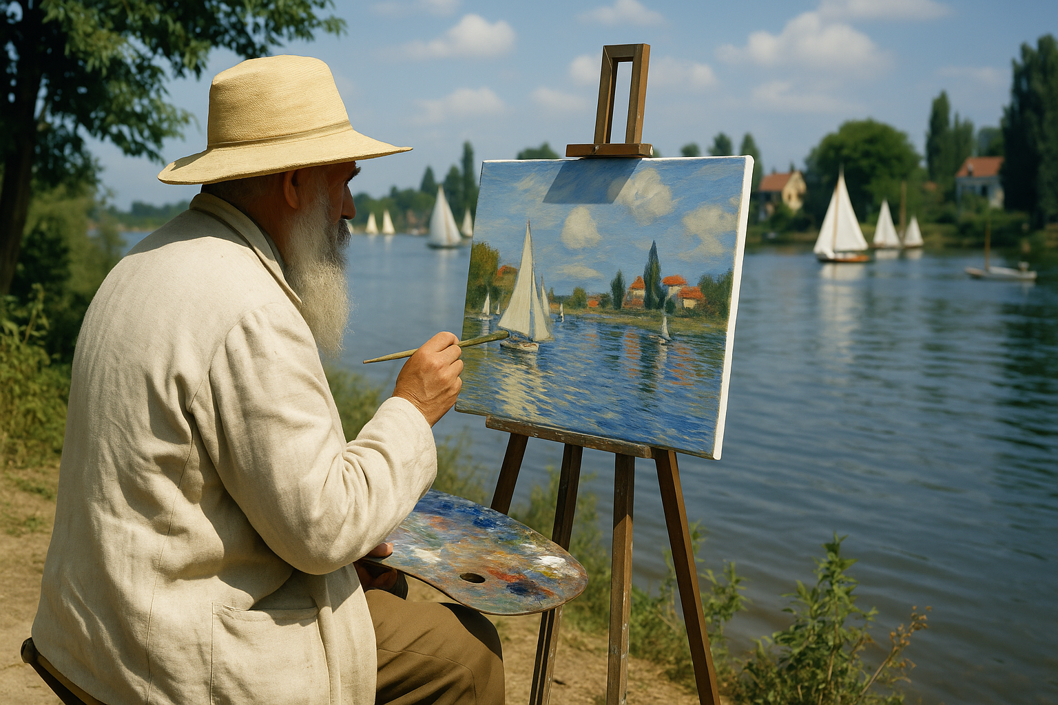 Claude Monet i Argenteuil: Når lyset omfavner Seinen