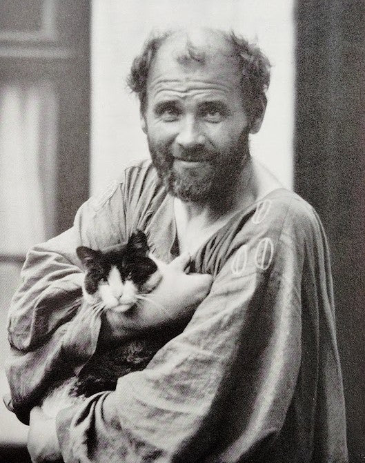 Gustav Klimt photographié en 1912, pour une enquête sur la fausse attribution de Golden Tears