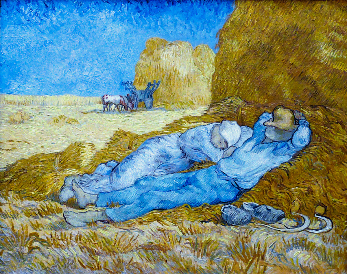 La Méridienne ou La Sieste, tableau de Vincent van Gogh d'après Millet