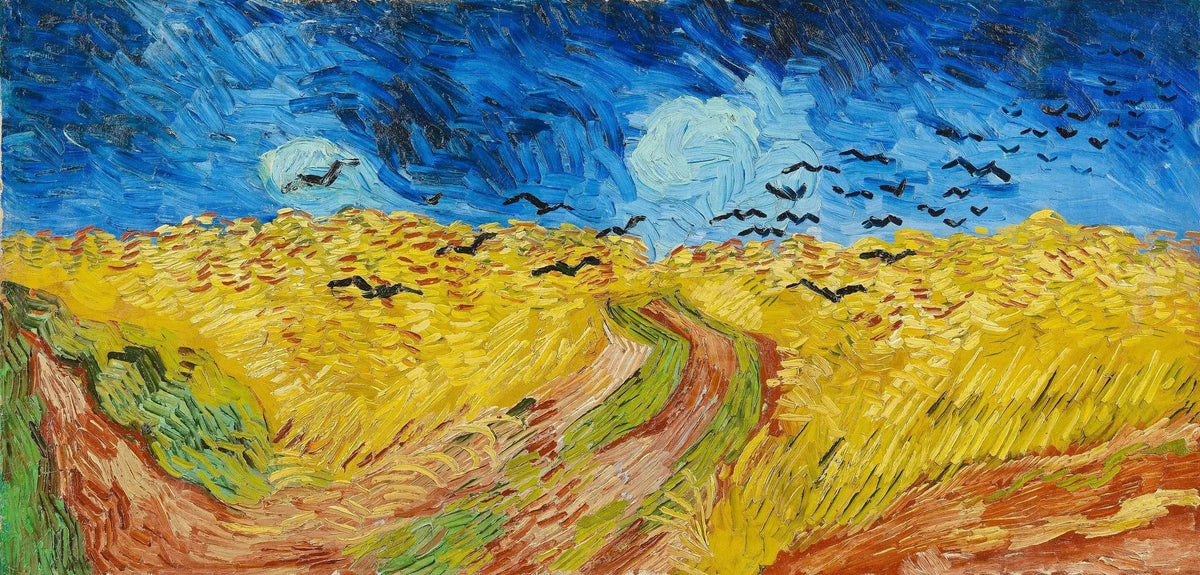 Champ de blé aux corbeaux de Vincent van Gogh, peint à Auvers-sur-Oise en juillet 1890