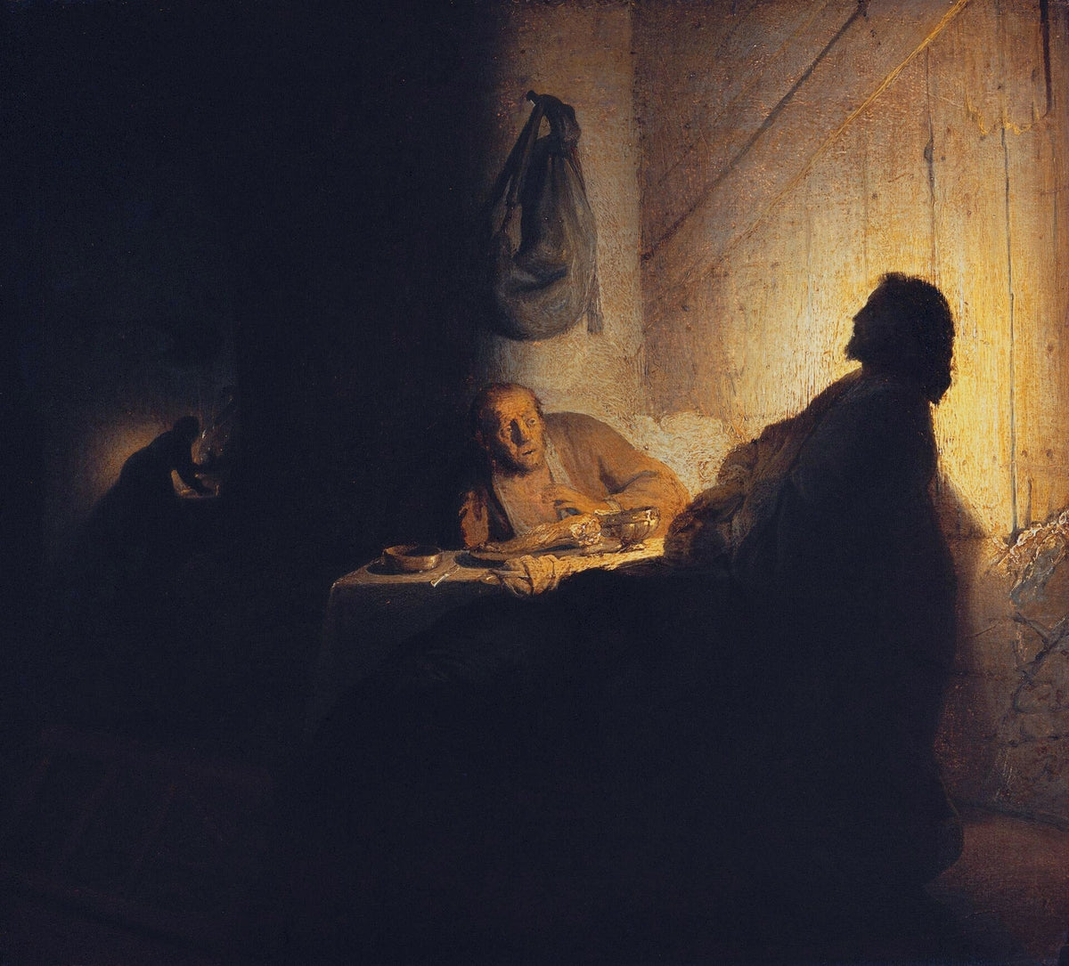 Rembrandt, Les Pèlerins d’Emmaüs, vers 1628, musée Jacquemart-André