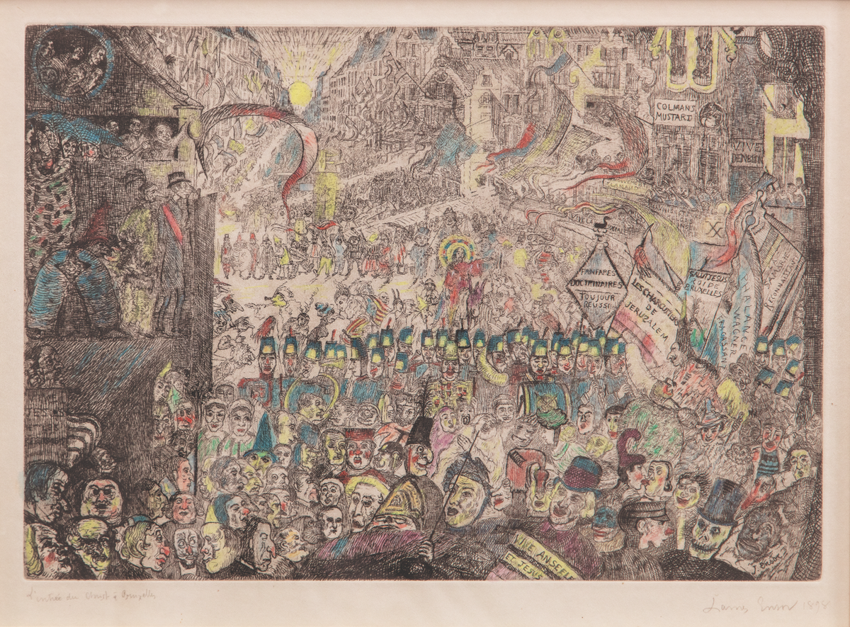 L’Entrée du Christ à Bruxelles, peinture de James Ensor