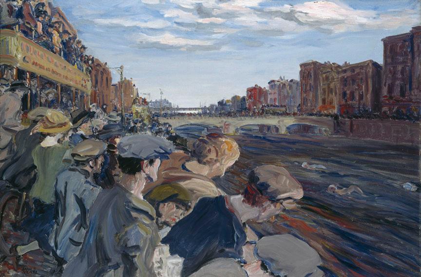 La Nage dans la Liffey, Jack B. Yeats