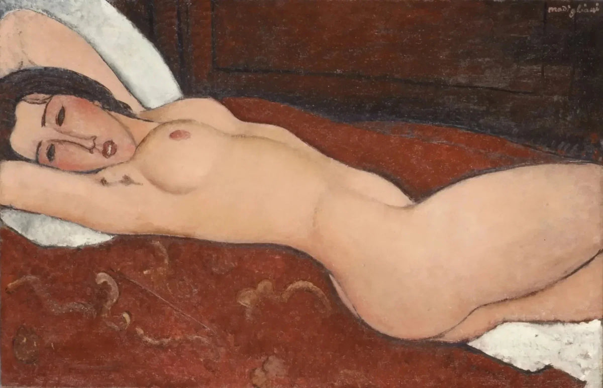 Nu couché, peinture de Amedeo Modigliani