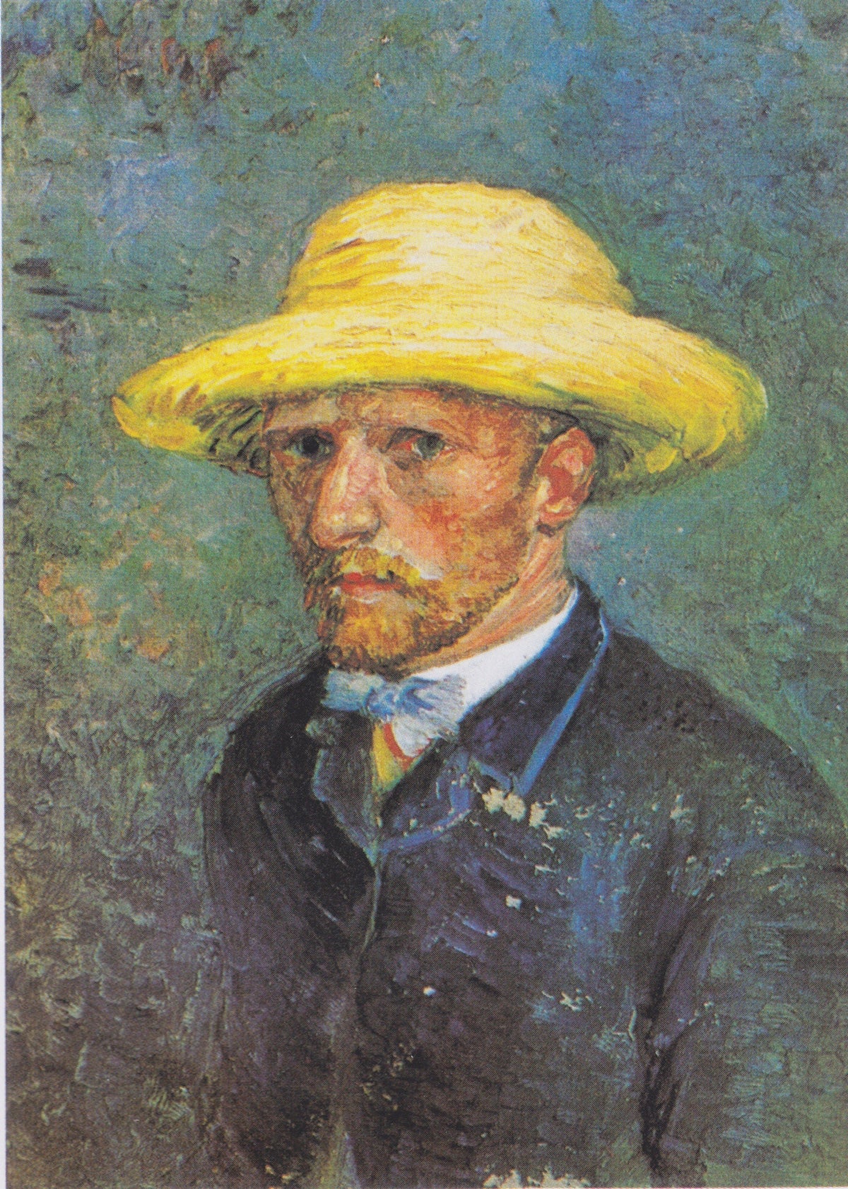 Autoportrait parisien de Vincent van Gogh au chapeau de paille