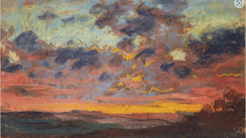 Monet solnedgang