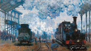 10 Berømte Malerier fra Gare Saint-Lazare – Claude Monet