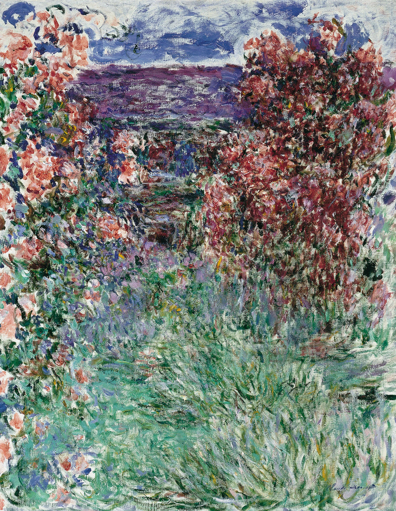 Huset blandt roserne - Claude Monet