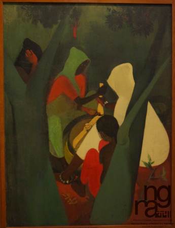 Les Broyeuses de curcuma - Amrita Sher-Gil