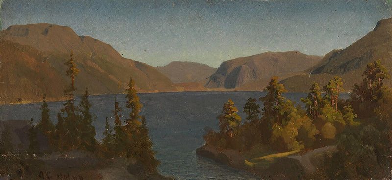 Lac dans le Telemark - August Cappelen