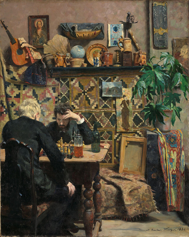 Joueurs d’échecs - Gustav Wentzel