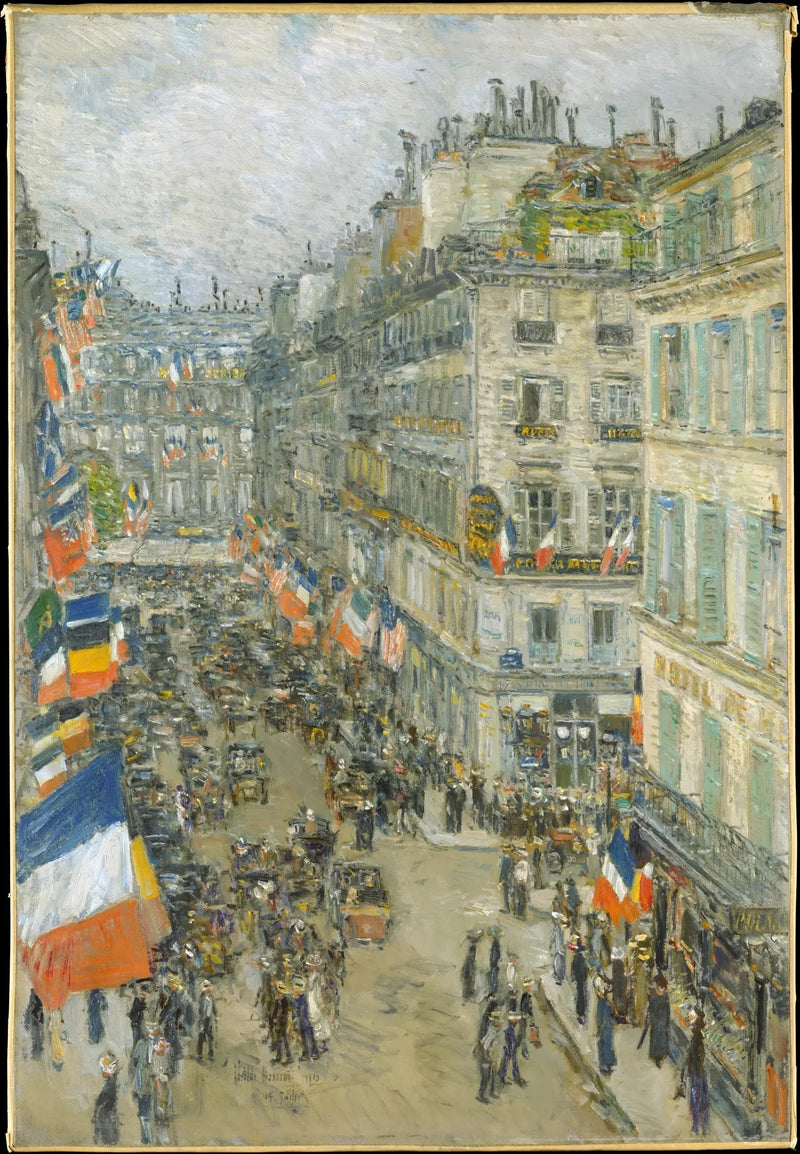 14. juli, Daunou-gade, 1910 - Childe Hassam
