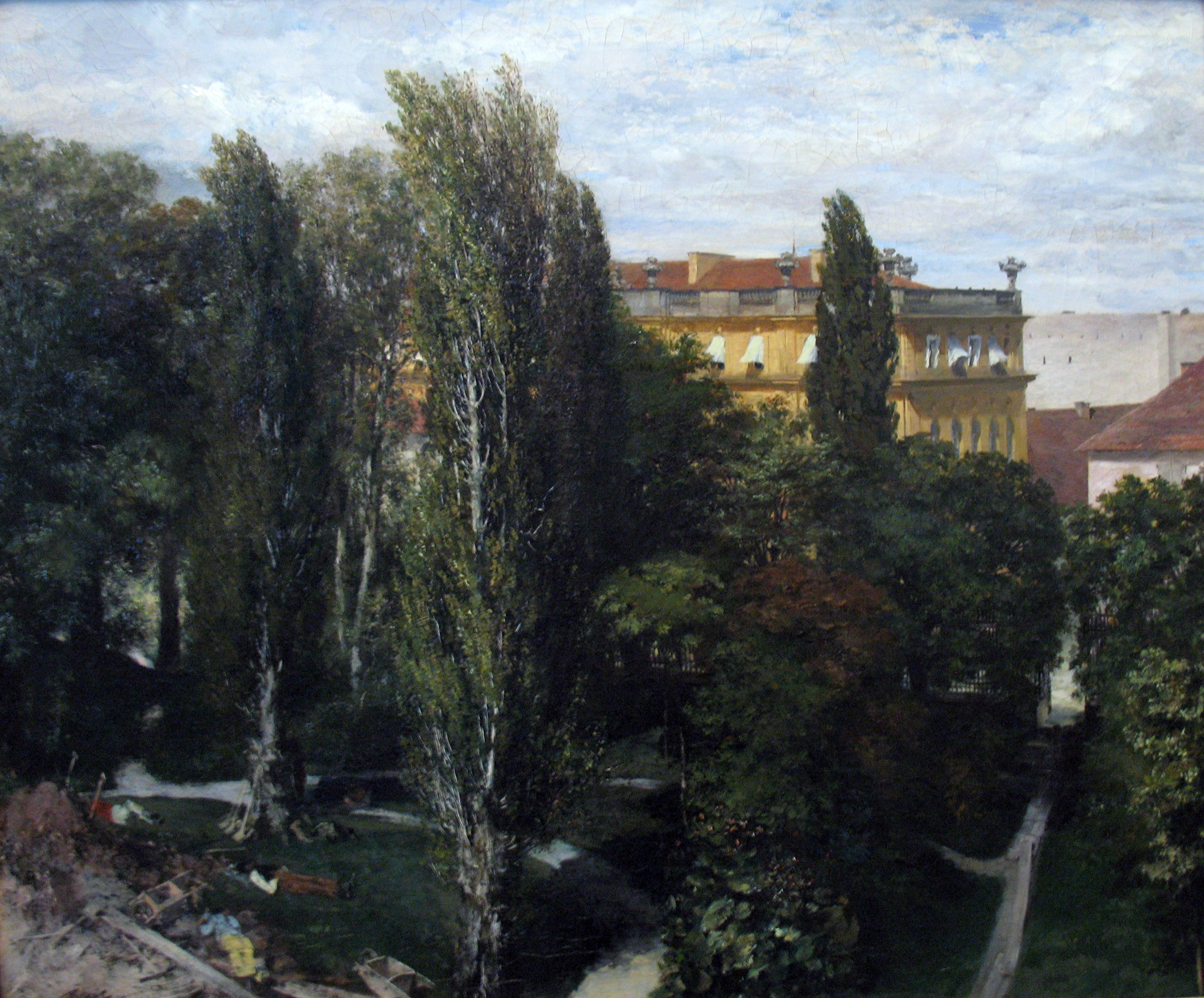 Le jardin du palais du prince Albert - Adolph von Menzel