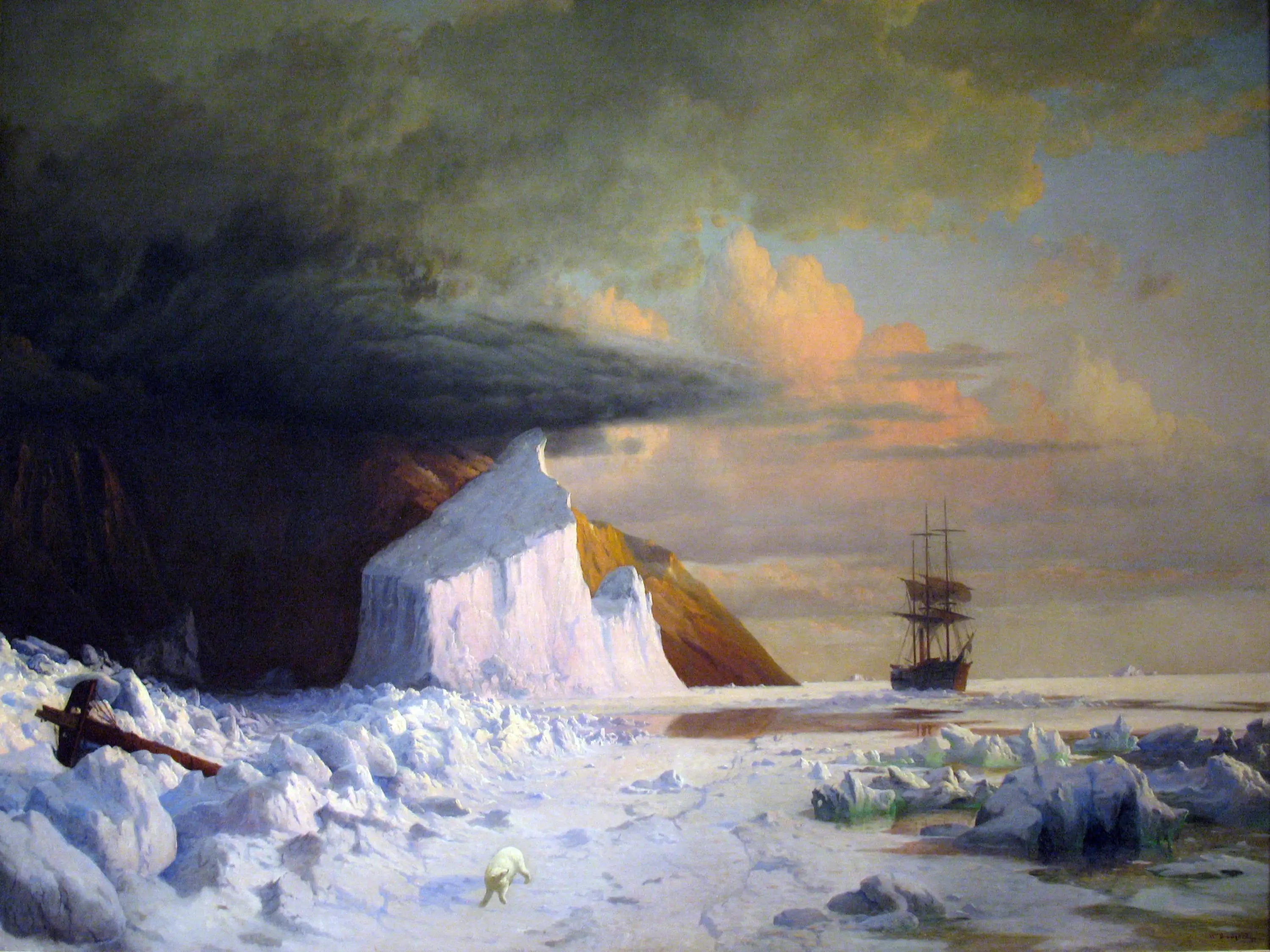 Un été arctique: perçage de la banquise dans la baie de Melville - William Bradford - Alpha Reproduction