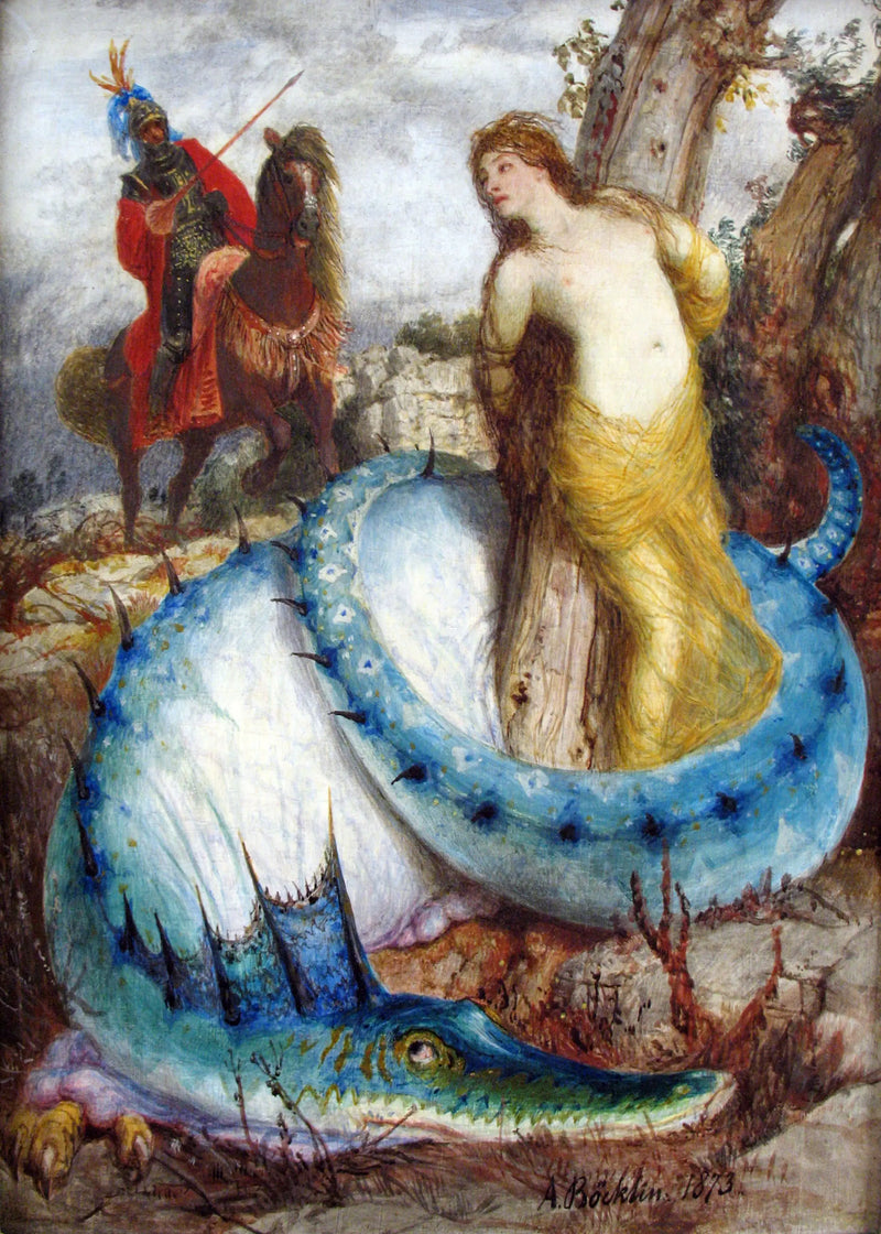 Roger frigiver Angelica - Arnold Böcklin