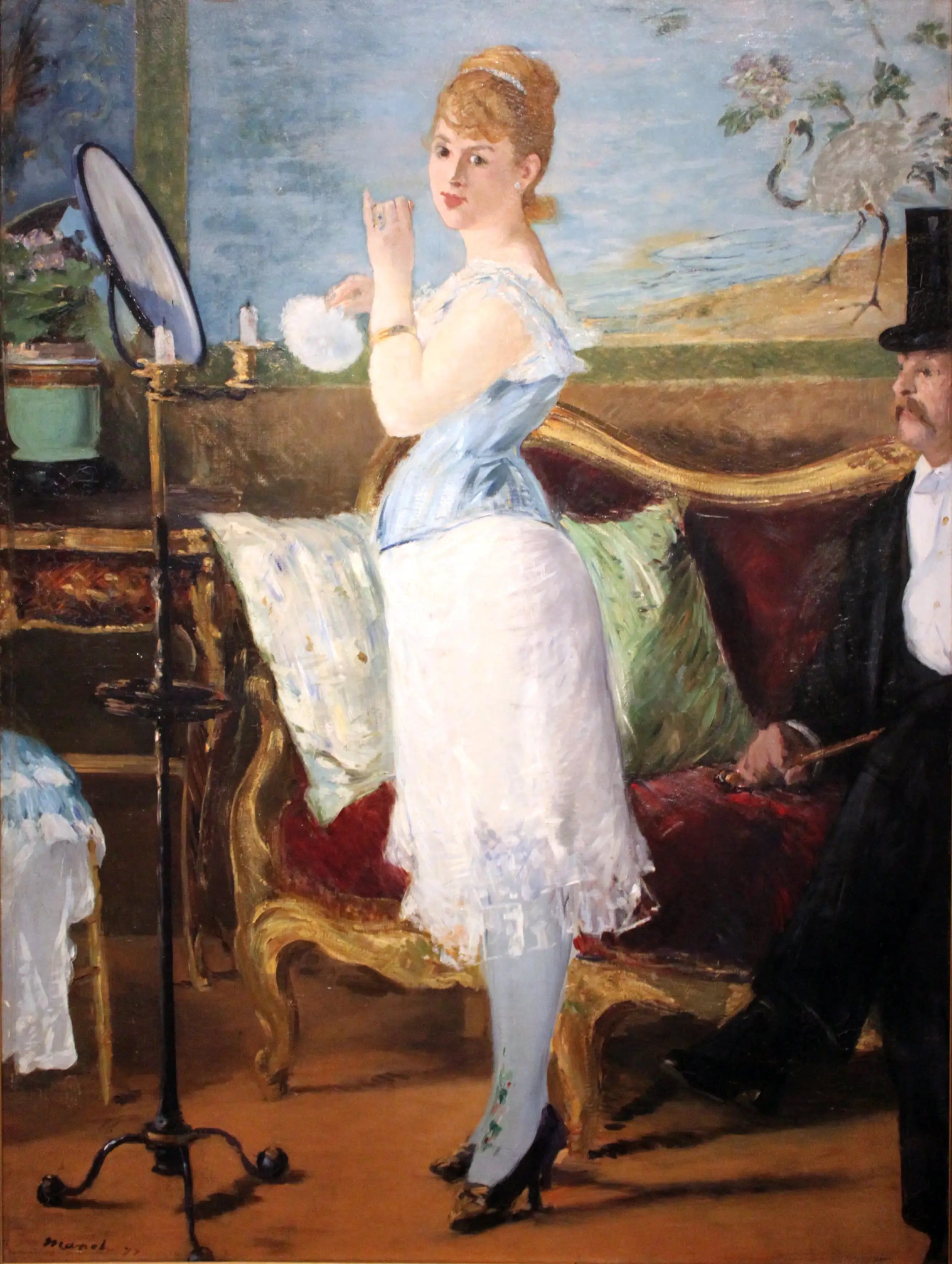 Reproduction du tableau « Nana - Édouard Manet » par Alpha Reproduction en peinture à l’huile