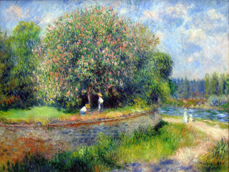 Kastanjetræet i blomst - Pierre-Auguste Renoir