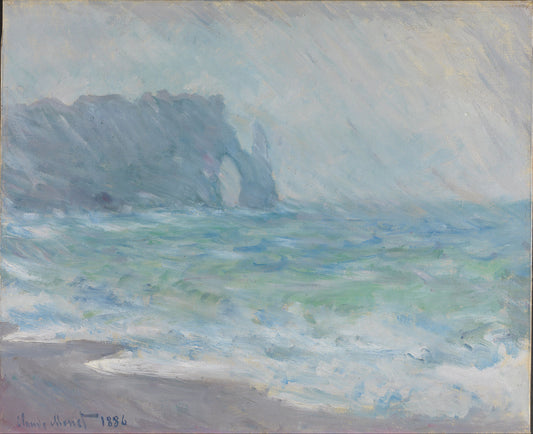 🌧️ Regn i Étretat – Claude Monet (1886)