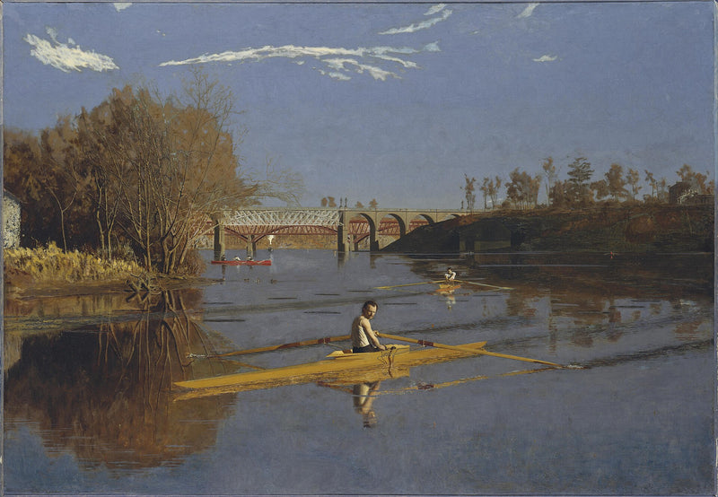 Max Schmitt dans un skiff - Thomas Eakins