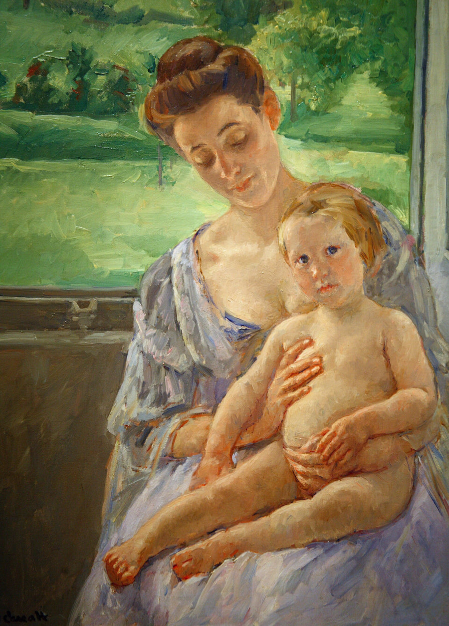 Mère et enfant dans la serre - Mary Cassatt