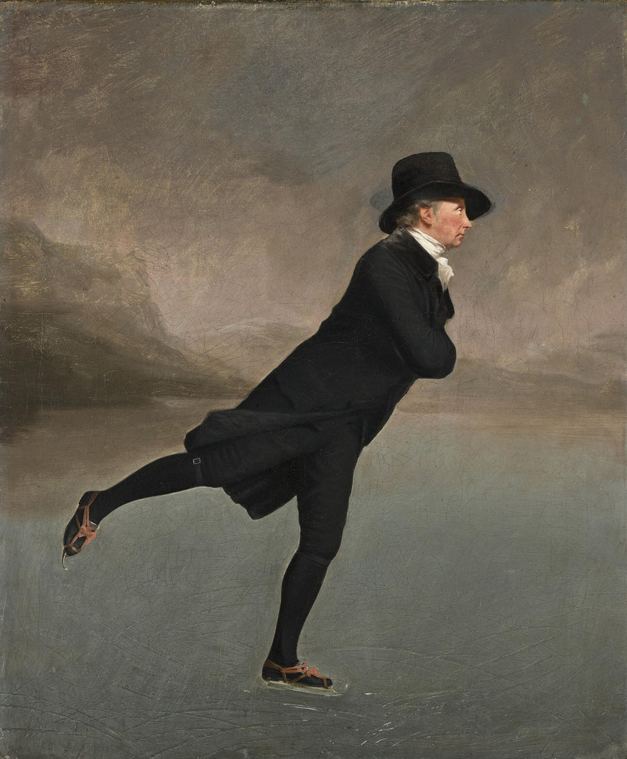 Le Révérend Robert Walker patinant sur le lac de Duddingston, Henry Raeburn, 1795, peinture à l’huile
