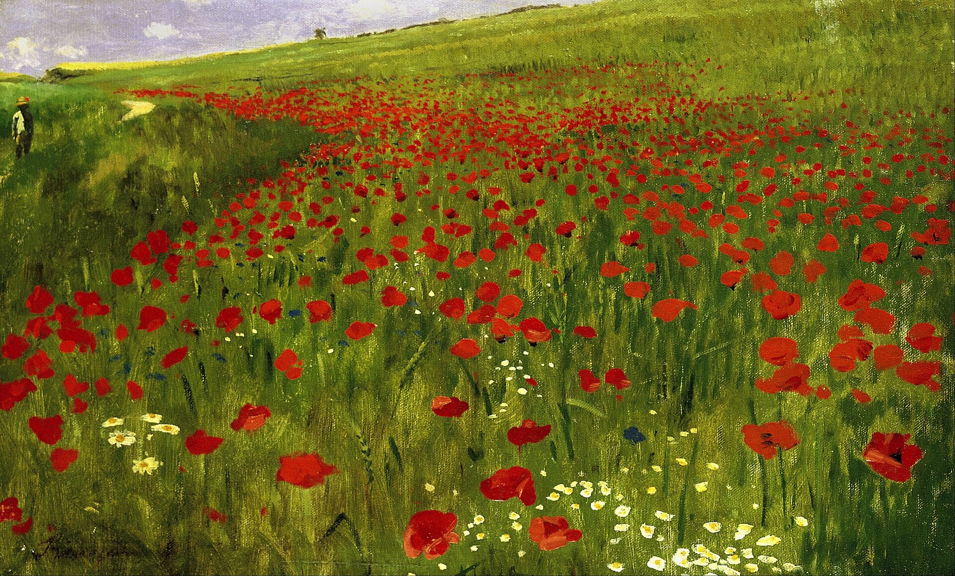 Pré aux coquelicots, Pál Szinyei Merse, 1896