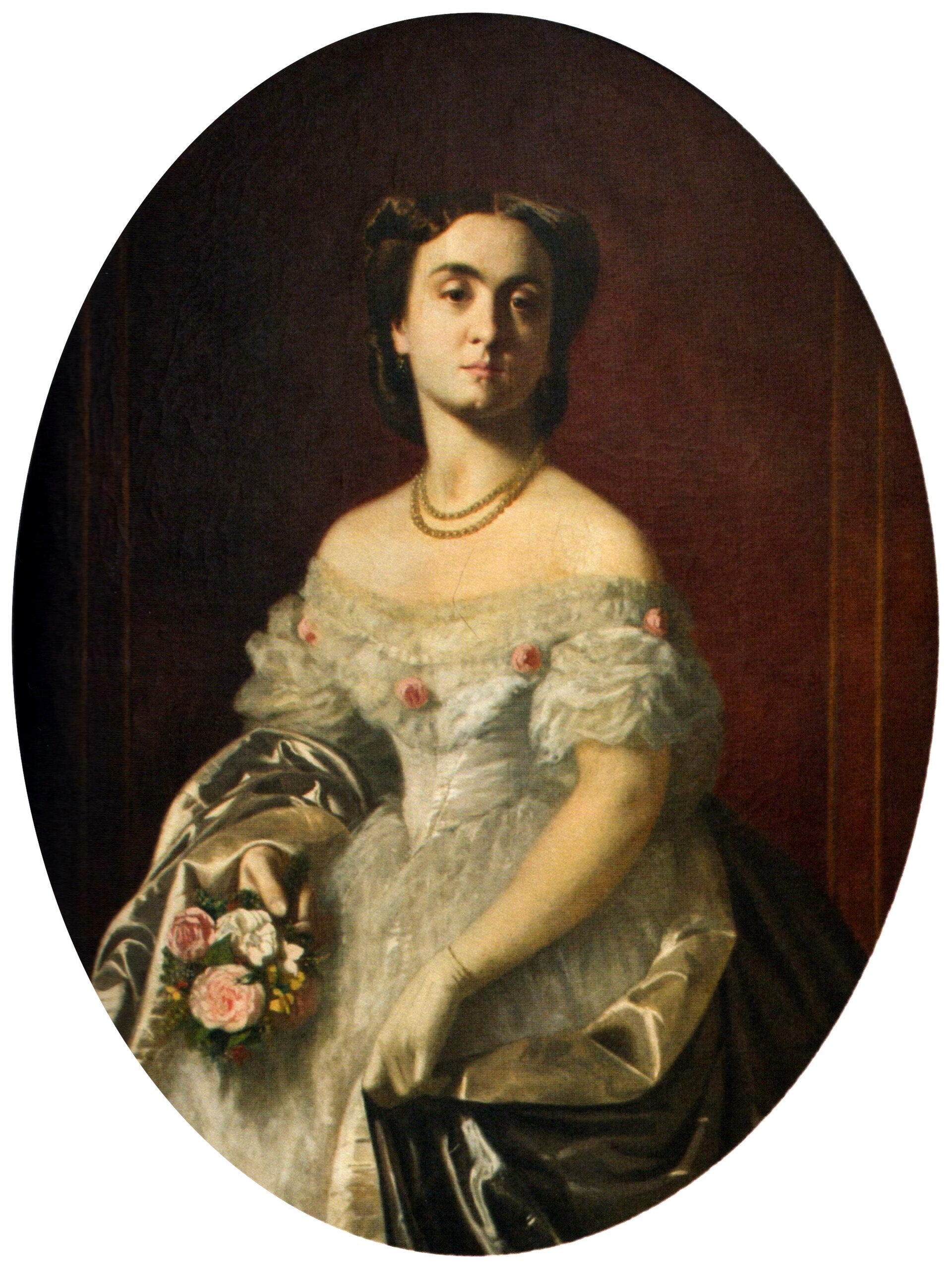 Madame Aman, Theodor Aman, 1865, peinture à l’huile
