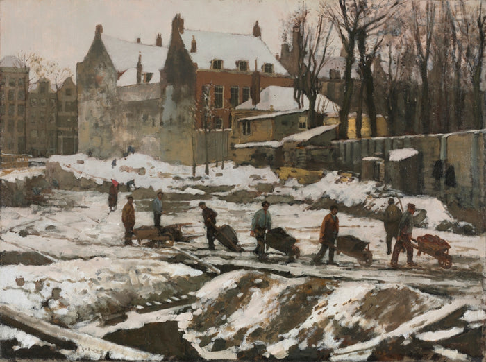Byggeri i Amsterdam - George Hendrik Breitner