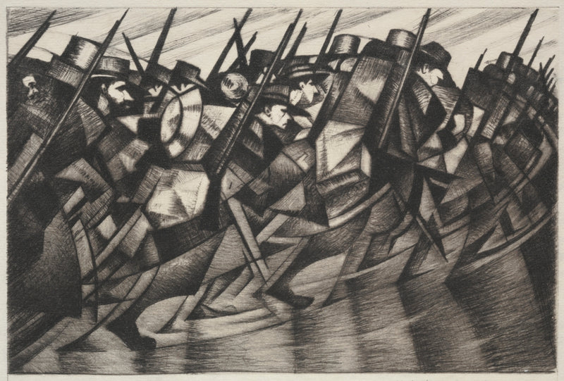 Retour aux tranchées - C. R. W. Nevinson