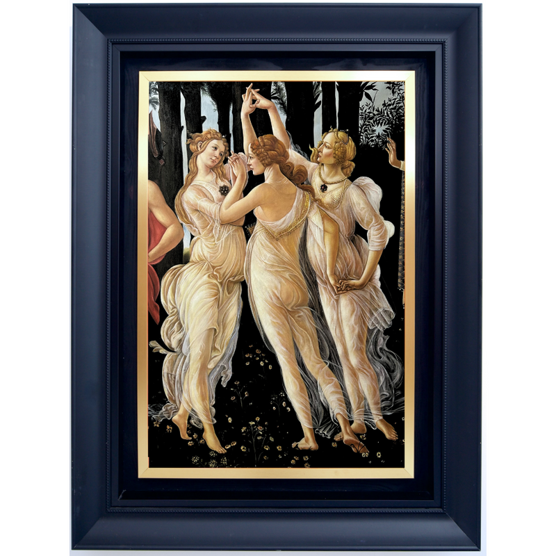 De tre graces. Detalje af: Foråret – Sandro Botticelli