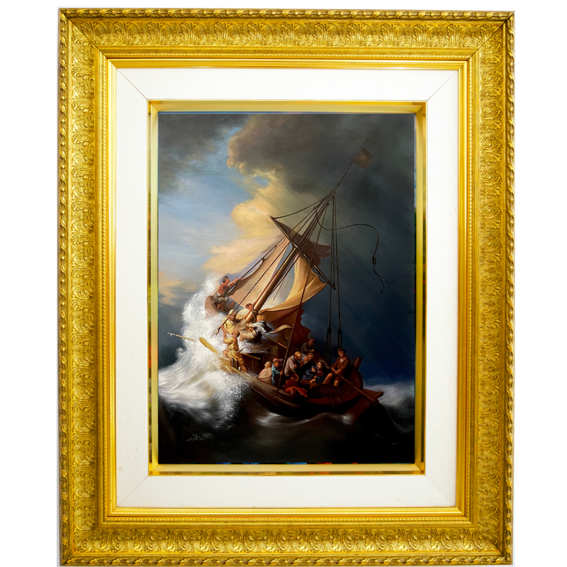 Kristus i stormen på Genesaret Sø - Rembrandt